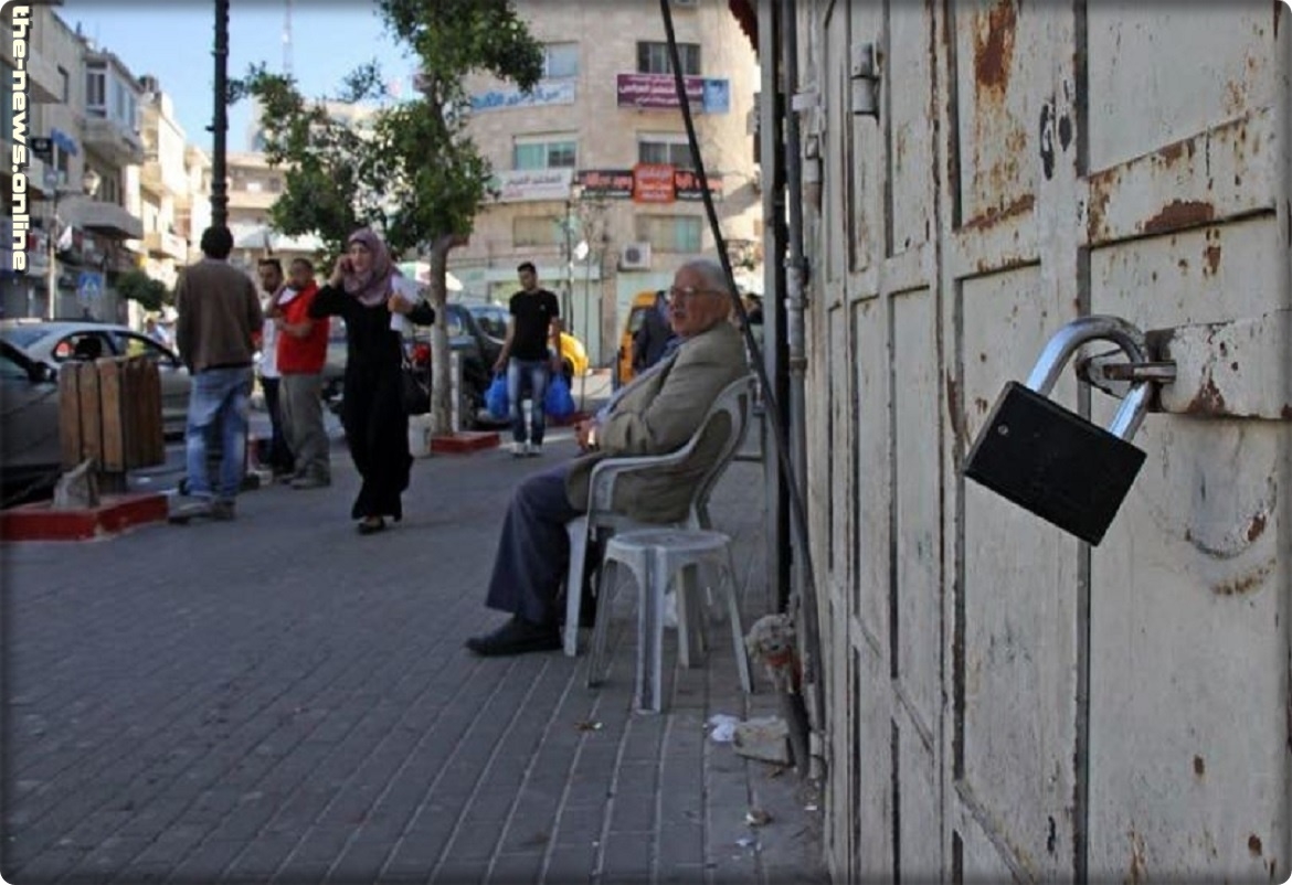 اضراب شامل في جميع المحافظات حدادا على شهداء غزة