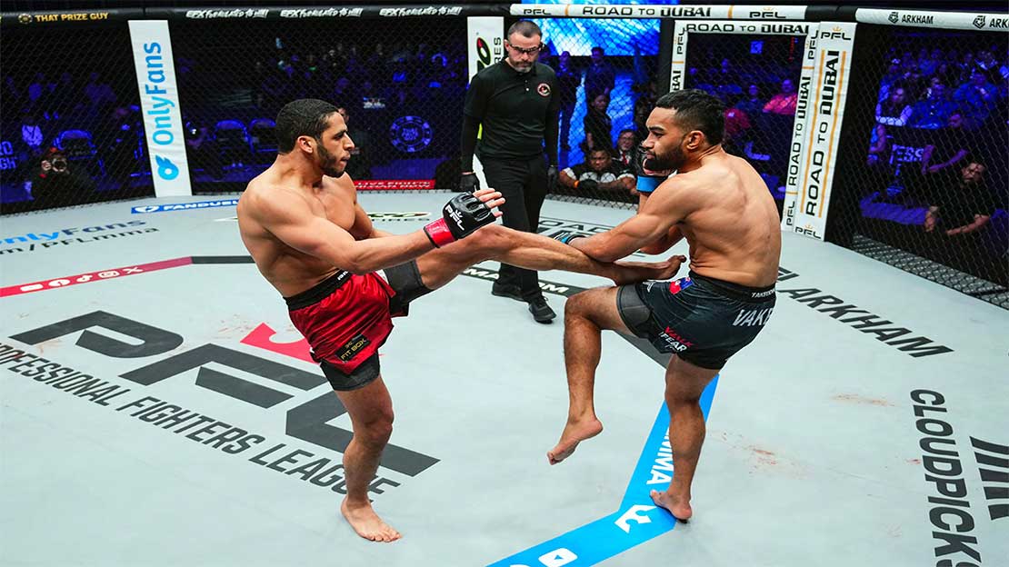 عمر الدفراوي يحسمها بالضربة القاضية في بطولة PFL العالمية