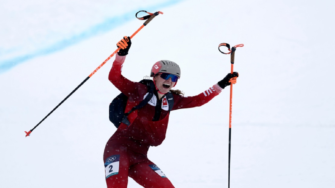 فاتون تصبح أول بطلة أولمبية في رياضة تسلق الجبال التزلجي